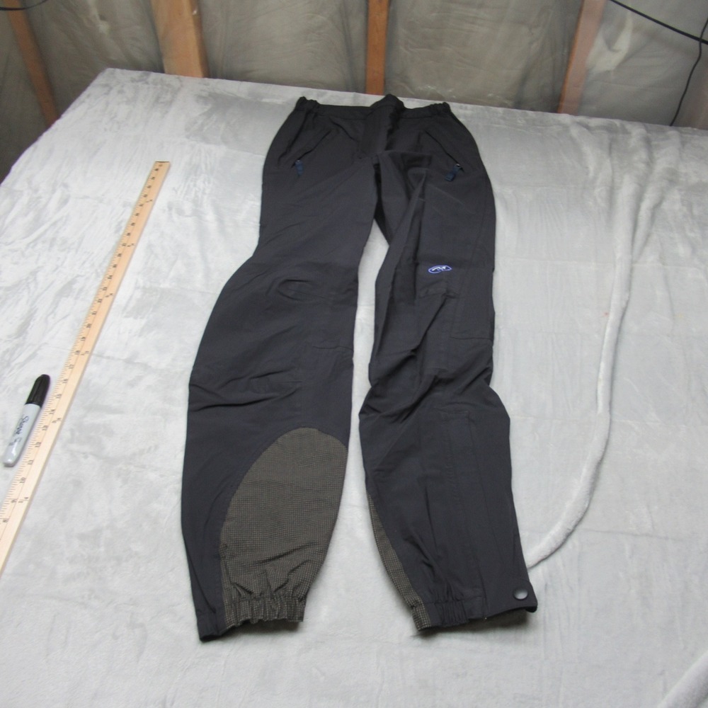 Cloudveil Rain Pants Women Small BLK Water Resistant Wind Outdoor Hike VTG 30"L